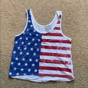 American flag crop top